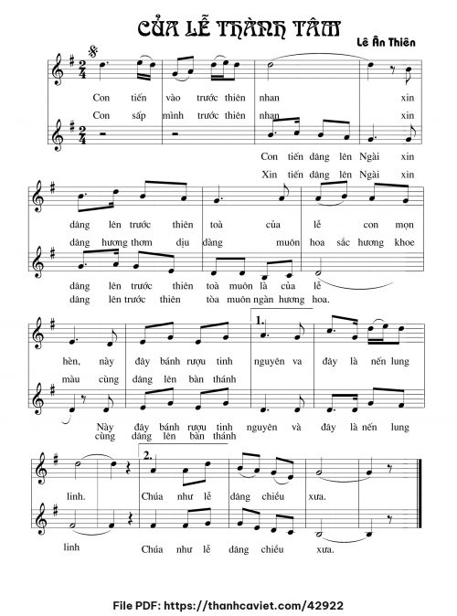 Của lễ thành tâm - Lê Ân Thiên - trang 1