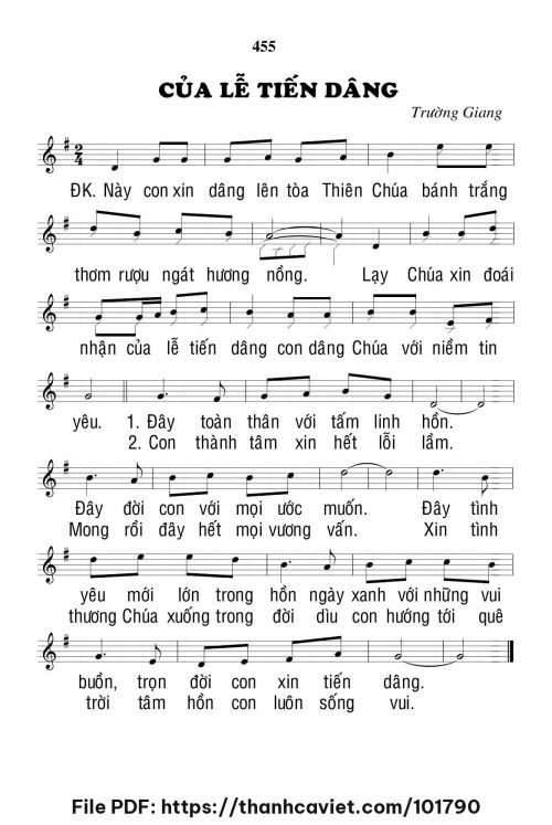 Của lễ tiến dâng - Trường Giang - trang 1