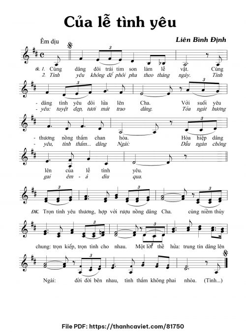 Của lễ tình yêu - Liên Bình Định - trang 1