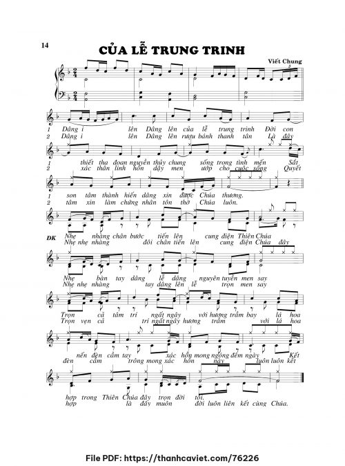 Của lễ trung trinh - Viết Chung - trang 1