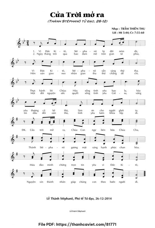 Cửa Trời mở ra - Trầm Thiên Thu - trang 1