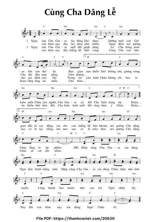 Cùng cha dâng lễ - Chưa biết - trang 1