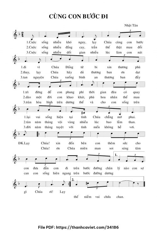 Cùng con bước đi - Nhật Tân - trang 1