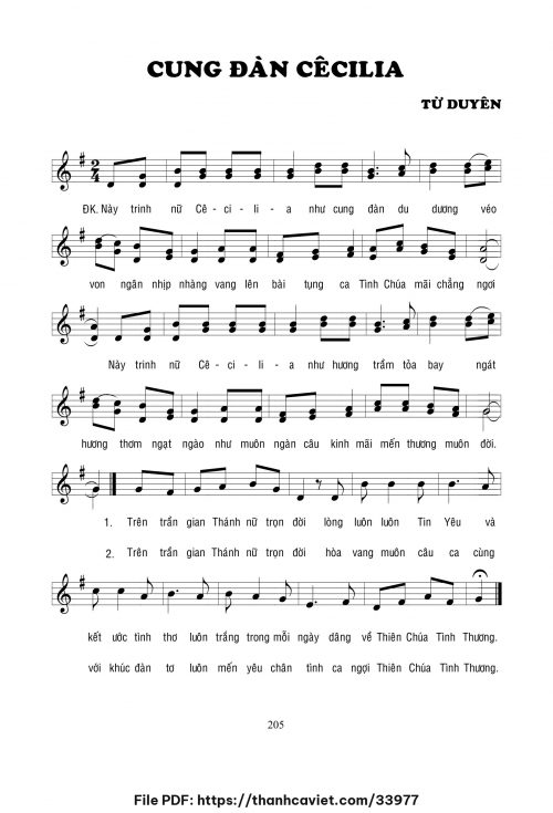 Cung đàn Cêcilia - Lm. Từ Duyên - trang 1