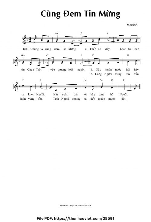 Cùng đem Tin Mừng - Martino - trang 1