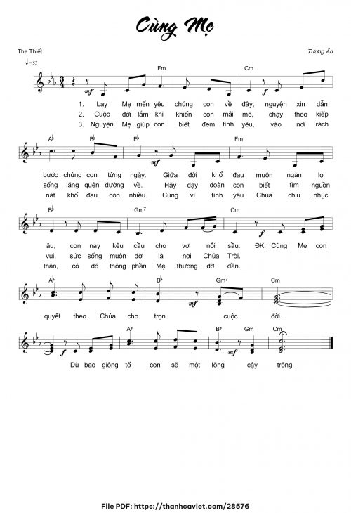 Cùng Mẹ - Tường Ân - trang 1