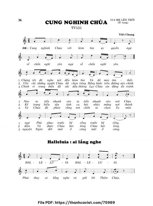 Cung nghing Chúa - Viết Chung - trang 1