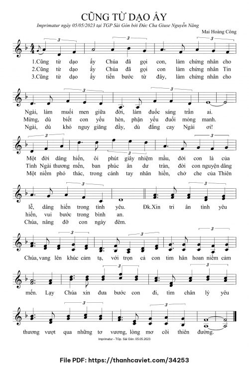 Cũng từ dạo ấy - Mai Hoàng Công - trang 1