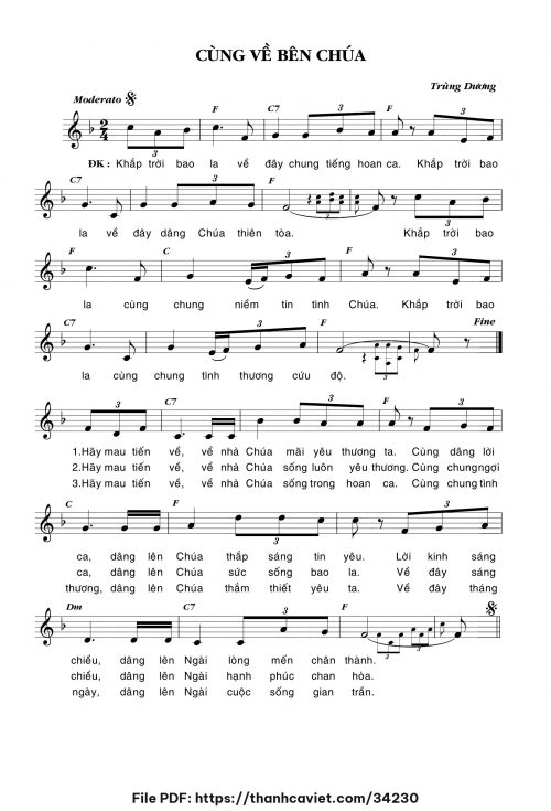 Cùng về bên Chúa - Trùng Dương - trang 1