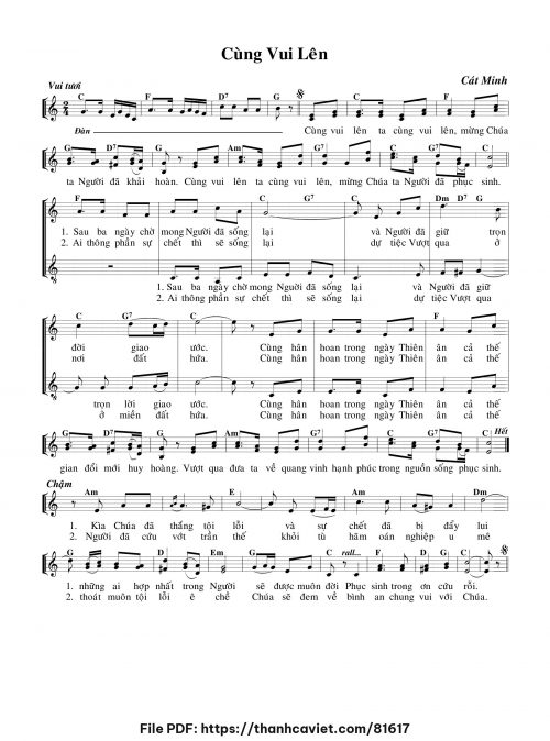 Cùng vui lên - Cát Minh - trang 1