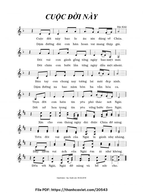 Cuộc đời này - Đức Khải - trang 1