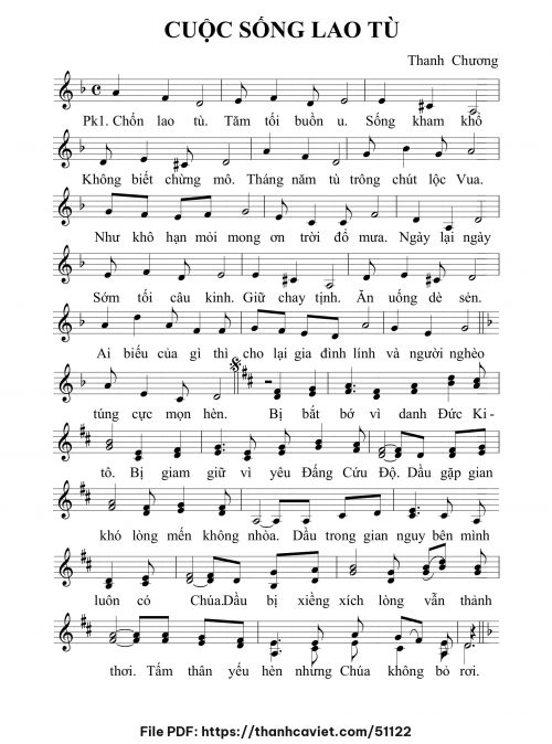 Cuộc sống lao tù - Thanh Chương - trang 1