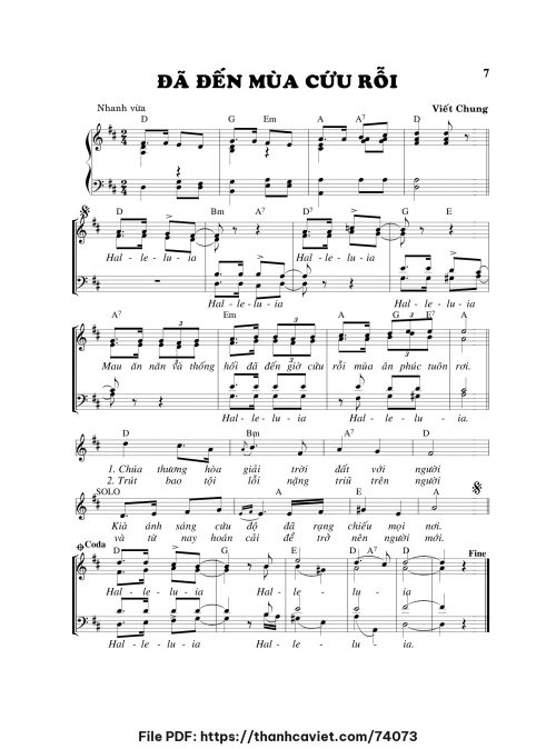Đã đến mùa cứu rỗi - Viết Chung - trang 1