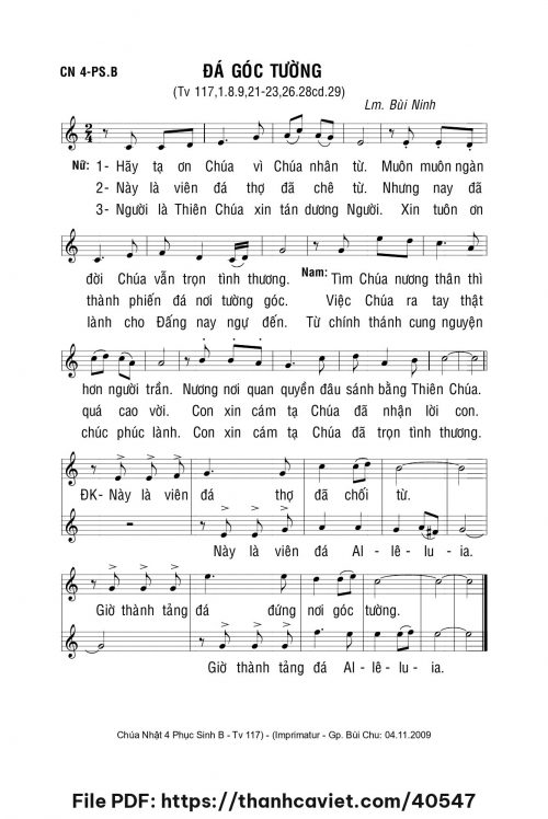 Đá góc tường - Lm. Bùi Ninh - trang 1