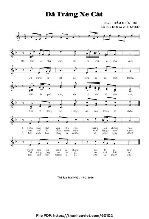 Da tràng xe cát - Trầm Thiên Thu - trang 1