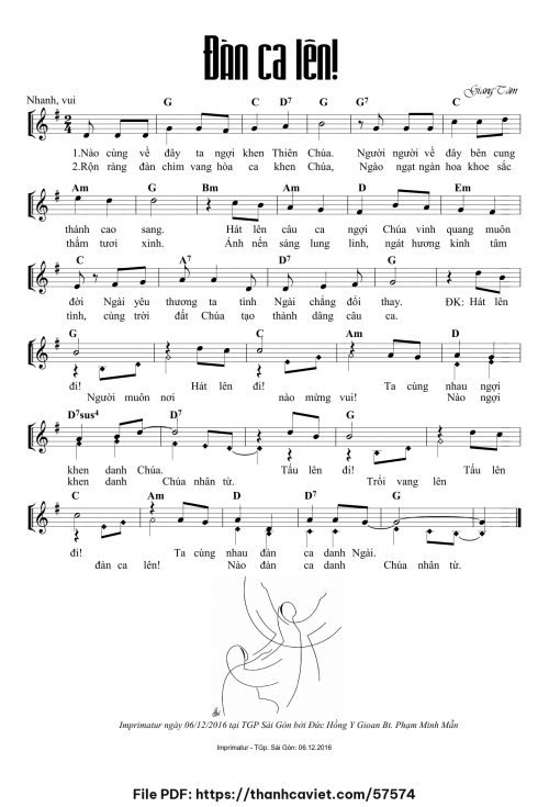 Đàn ca lên - Lm. Giang Tâm - trang 1