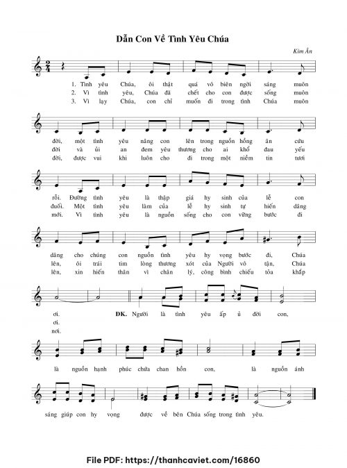 Dẫn con về tình yêu Chúa - Kim Ân - trang 1