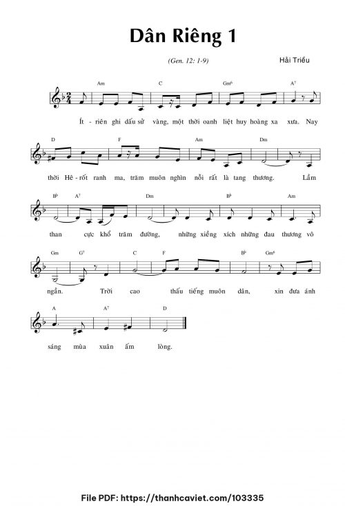 Dân riêng 1 - Hải Triều - trang 1