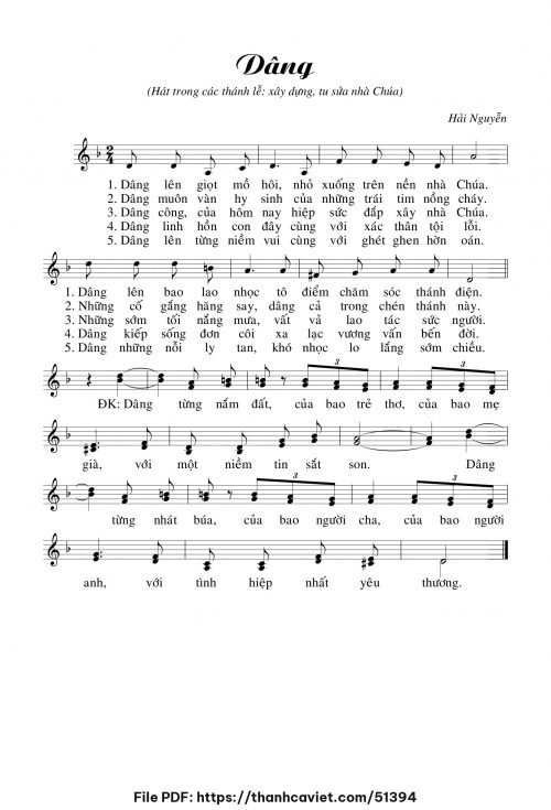 Dâng - Hải Nguyễn - trang 1