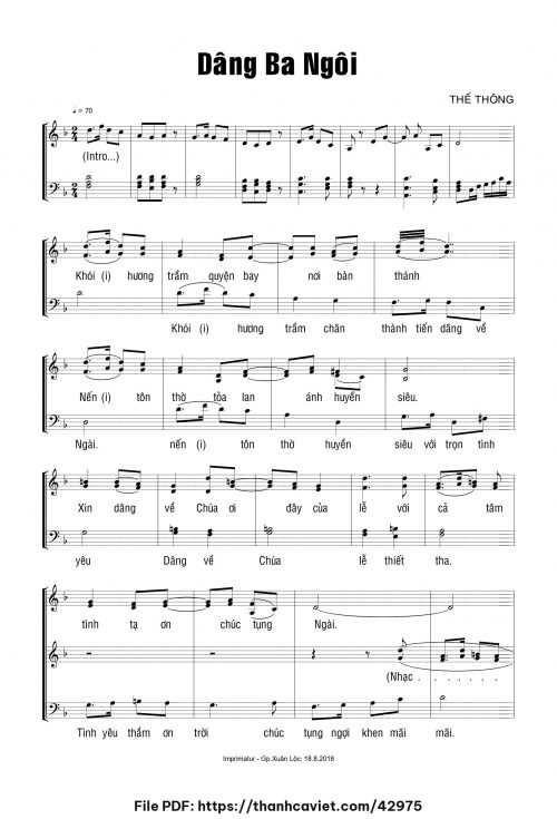 Dâng Ba Ngôi - Thế Thông - trang 1