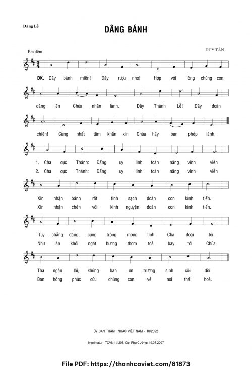 Dâng bánh - Duy Tân - trang 1