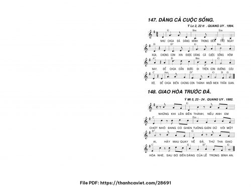 Dâng cả cuộc sống - Lm. Quang Uy - trang 1