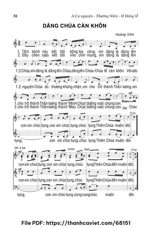 Dâng Chúa càn khôn - Hương Vĩnh - trang 1