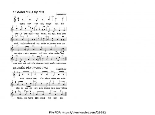 Dâng Chúa mẹ cha - Lm. Quang Uy - trang 1