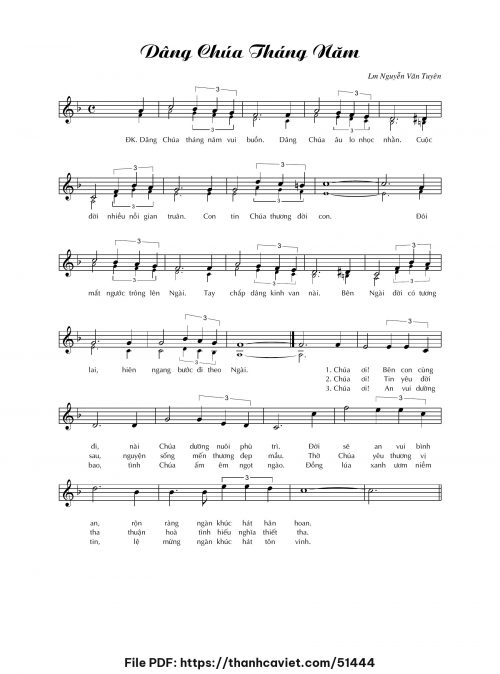 Dâng Chúa tháng năm - Lm. Nguyễn Văn Tuyên - trang 1