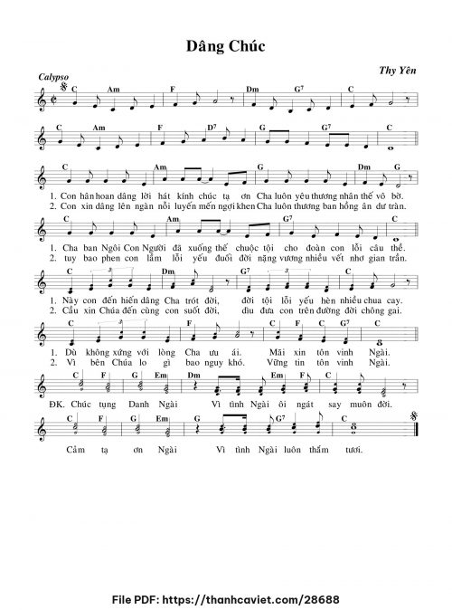 Dâng chúc - Thy Yên - trang 1