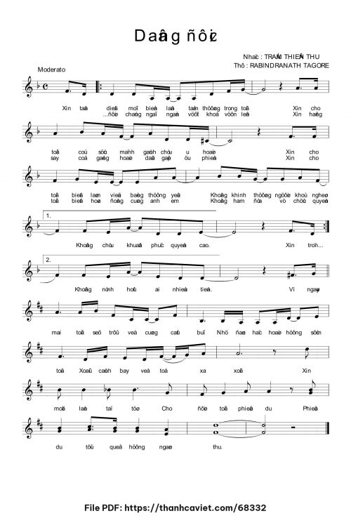 Dâng đời - Trầm Thiên Thu - trang 1