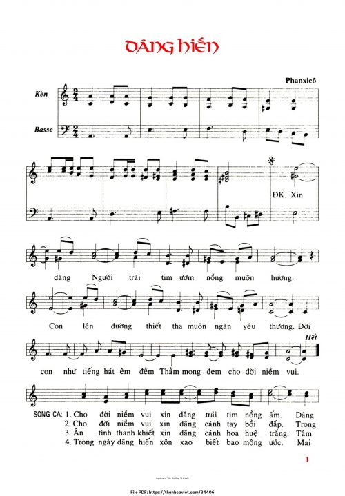 Dâng hiến - Phanxicô - trang 1