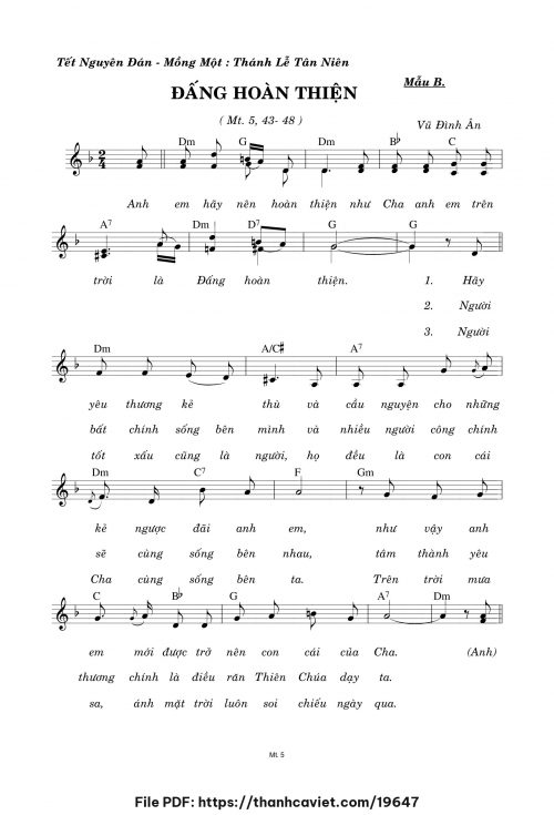 Đấng hoàn thiện - Vũ Đình Ân - trang 1