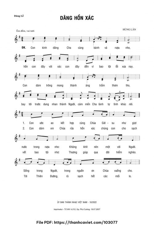 Dâng hồn xác - Hùng Lân - trang 1