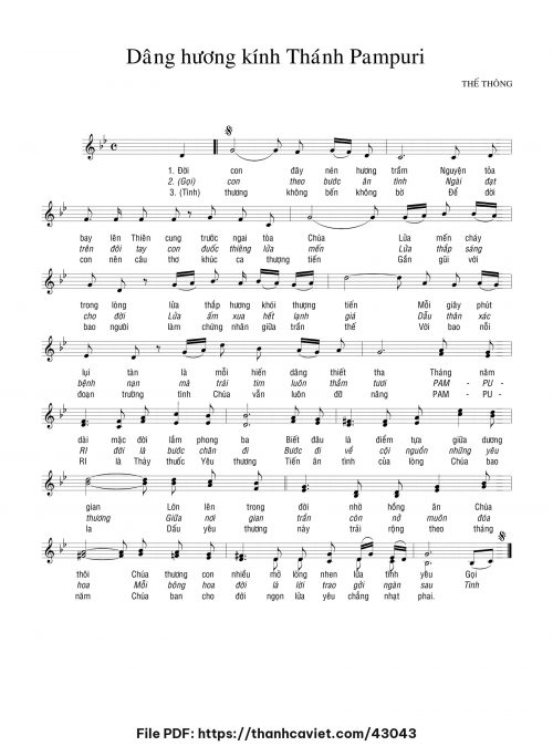 Dâng hương kính thánh Pampuri - Thế Thông - trang 1