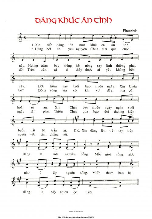 Dâng khúc ân tình - Phanxicô - trang 1