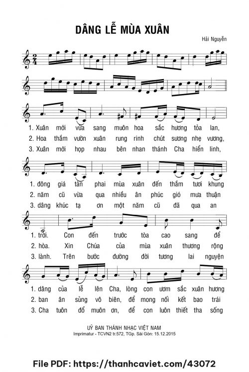 Dâng lễ mùa xuân - Hải Nguyễn - trang 1
