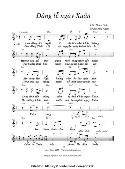 Dâng lễ ngày xuân - Mai Phạm - trang 1