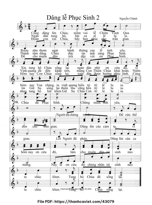 Dâng lễ Phục Sinh 2 - Nguyễn Chánh - trang 1