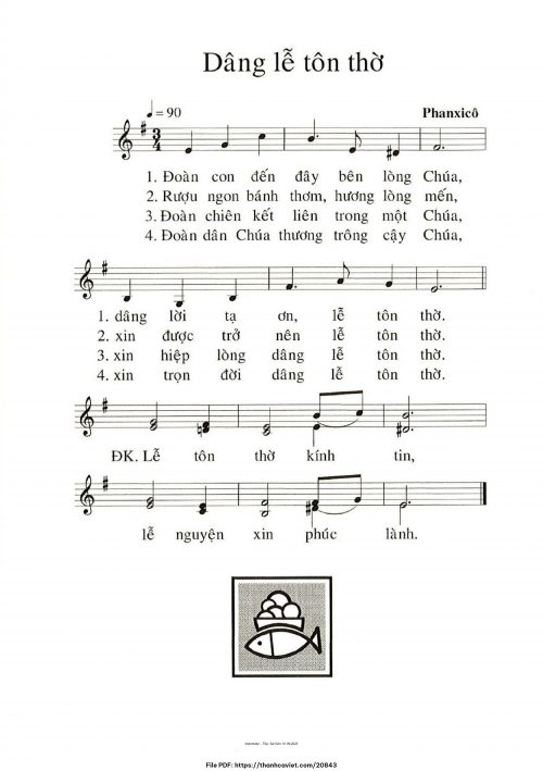 Dâng lễ tôn thờ - Phanxicô - trang 1
