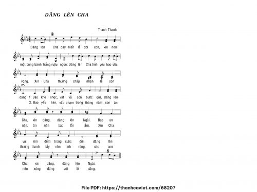Dâng lên Cha - Thanh Thanh - trang 1