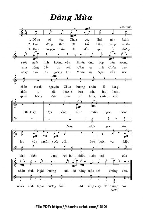 Dâng mùa - Lữ Hành - trang 1
