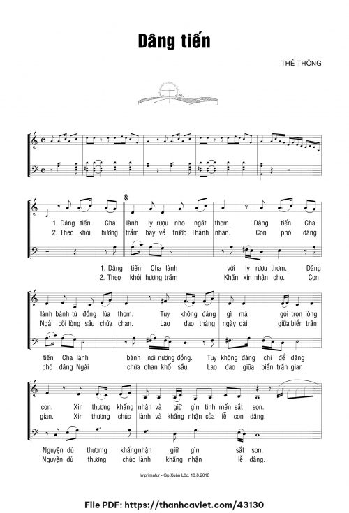Dâng tiến - Thế Thông - trang 1