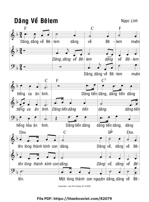 Dâng về Belem - Ngọc Linh - trang 1