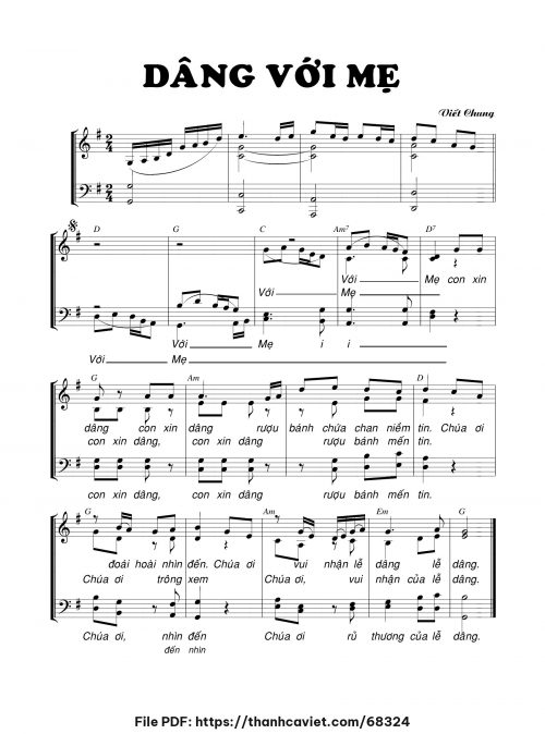 Dâng với Mẹ - Viết Chung - trang 1