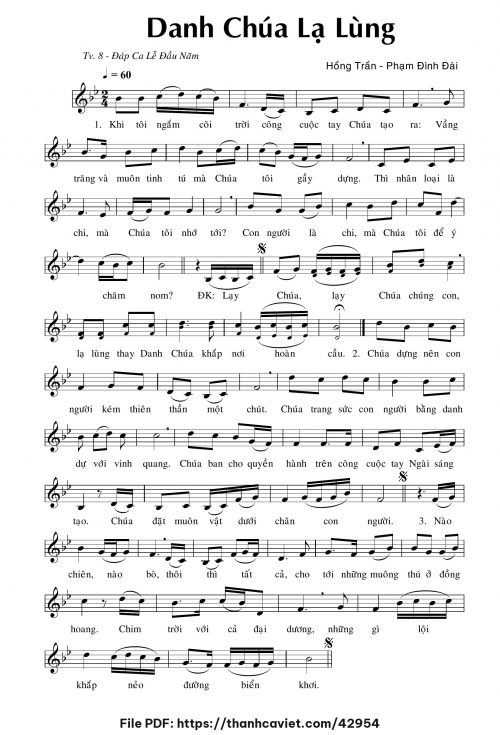 Danh Chúa lạ lùng - Hồng Trần Phạm Đình Đài - trang 1