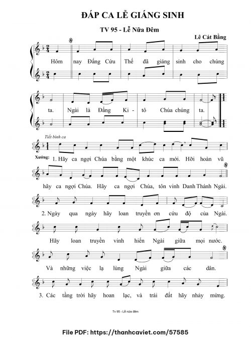 Đáp ca Lễ Giáng Sinh - Lê Cát Bằng - trang 1