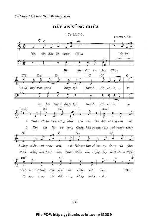 Đầy ân sủng Chúa - Vũ Đình Ân - trang 1