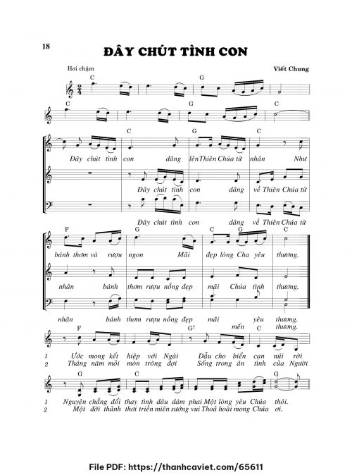 Đây chút tình con - Viết Chung - trang 1