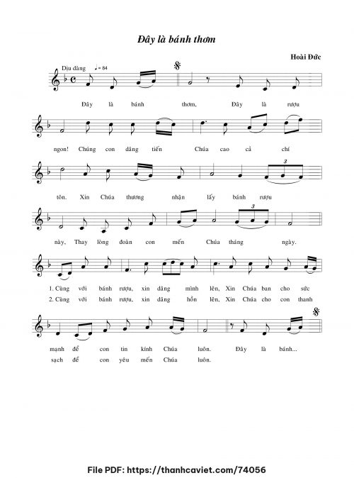 Đây là bánh thơm - Lm. Hoài Đức - trang 1
